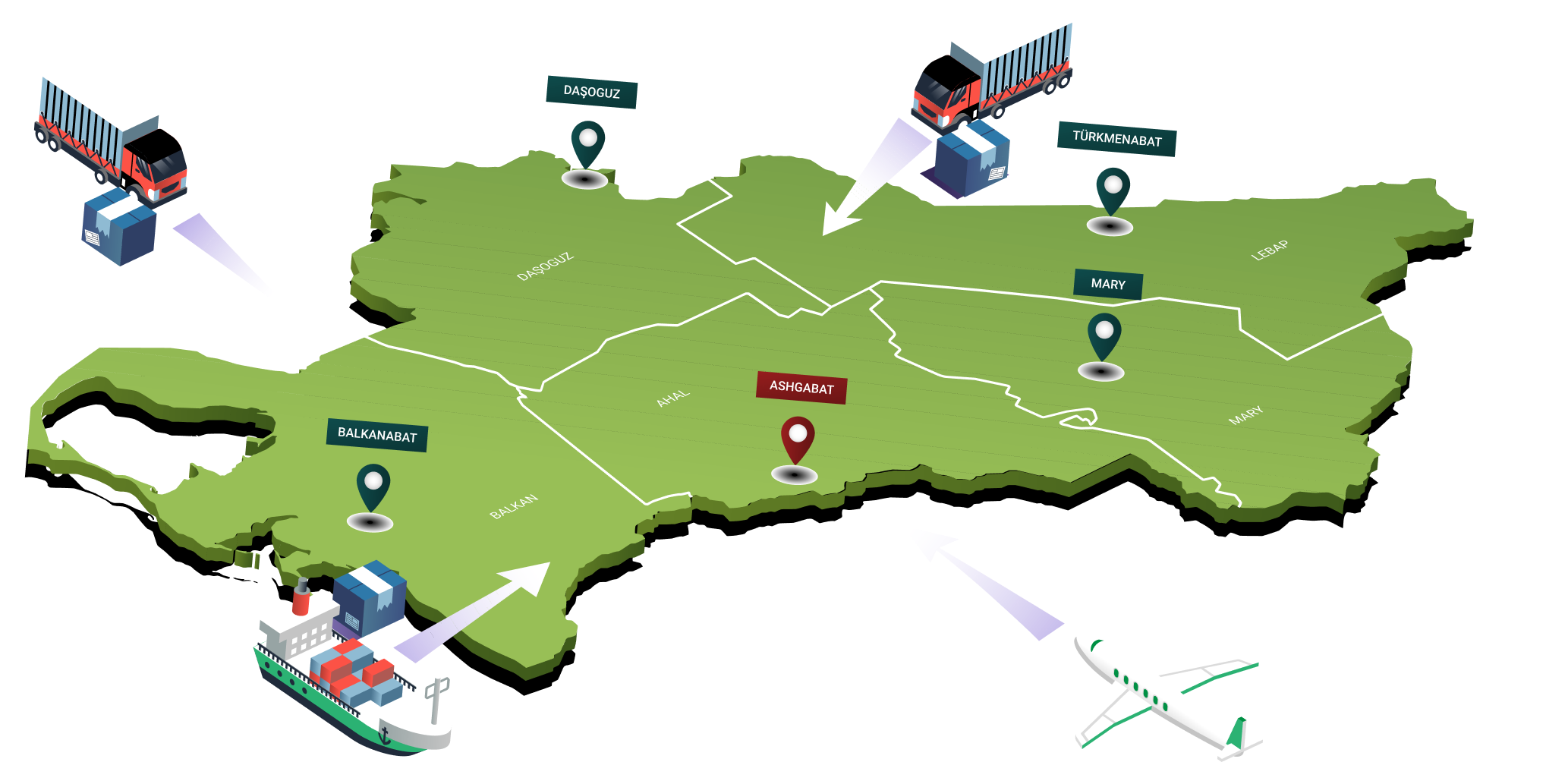 logistics map